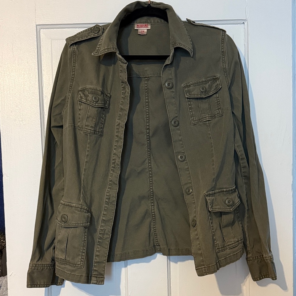 Mossimo Supply Co. Olive Military Field Jacket